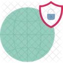Cyber Safety Global Protection Online Security Icon