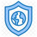 Global Protection Earth Shield Protection Icon