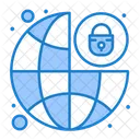Global Protection Security Padlock Icon