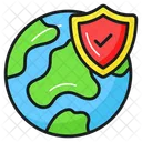 글로벌 세계 보호 아이콘