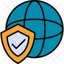 Global Protection Health Care Global Globe Protection Safety Secure Security Shield Icon