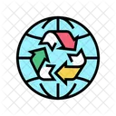Global Recycle Environment Ecosystem Icon
