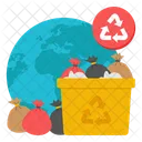 Global Recycling Global Reprocess Global Renewable Icon