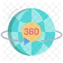 Global Rotation 360 Roation Global Icon