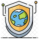 Global Safety Global Protection Global Security Icon