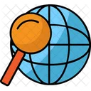 Globe Search World Icon