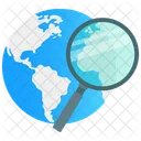 Global Search Worldwide Search World Search Icon