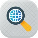 글로벌 검색 비즈니스 인터넷 아이콘