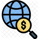 Global Search Globe Money Global Research Icon