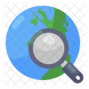 Global Search Global Exploration Worldwide Search Icon