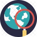 Magnifier Globe Search Icon