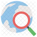 International Monitoring Global Search Research Icon