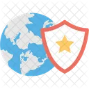 Global Shield Globe Icon