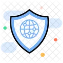 ネットワーク保護、ネットワーク セキュリティ、グローバル セキュリティ アイコン