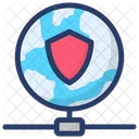 Global Security Cyber Security Cyberspace Icon
