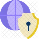 Global Security International Security Secure World Icon