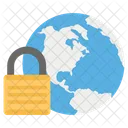 グローバル セキュリティ、国際セキュリティ、世界規模のセキュリティ アイコン