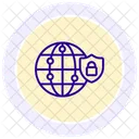 Global Security Color Circle Icon Icon