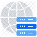Global Server Global Storage Global Database Icon