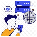 Global Server Dataserver Global Database Icon