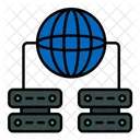 Global Server Network Global Data Centers Browser Server Icon