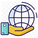 Global Service Global Care Worldwide Care Icon