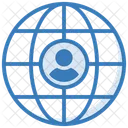 Global Management User Global Service Icon