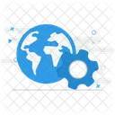 Global Setting Earth Globe Icon
