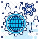 Global Setting Global Service Language Icon