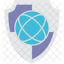 Global Globe Shield Globe Protection Icon