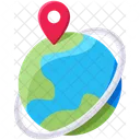 Global Shipping Map Pointer Location Icon