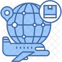 Global Shipping International Freight Icon