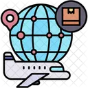 Global Shipping International Freight Icon