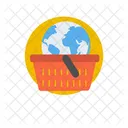 Global Shopping Ecommerce Online Shopping Icon