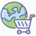 Global Shopping Worldwide Shopping International Shopping Icon