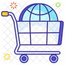 Global Shopping Worldwide Shopping Online Shopping Icon
