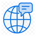 Global Communication Global Chat Global Message Icon