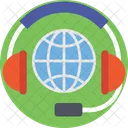 Globe Global Headphones Icon