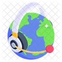 International Support Global Support Global Service Icon