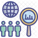 Global Research Global Survey Census Icon
