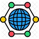 Global Synchronization Global Communication Global Network Icon