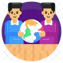 Global Friends Global Persons Global Team Icon