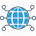 Global Technology Tech Worldwide Globe With Technology Icon