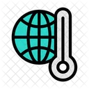 Temperature Earth Thermometer Icon