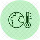 Global Temperature Pentaglow Icon