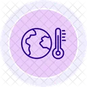 Global Temperature Color Circle Icon Icon