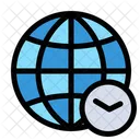 Global Time Standard Time Internet Icon