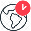 Global Time Zone Time Global Icon