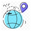 Global Position Global Location Global Tracking Icon