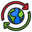 Global Transfer Transfer Earth Earthday Icon